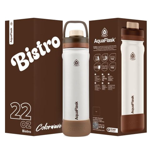 Aqua Flask Bistro 22oz Colorwave Collection