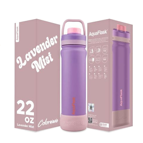 Aqua Flask Lavender Mist 22oz Colorwave Collection