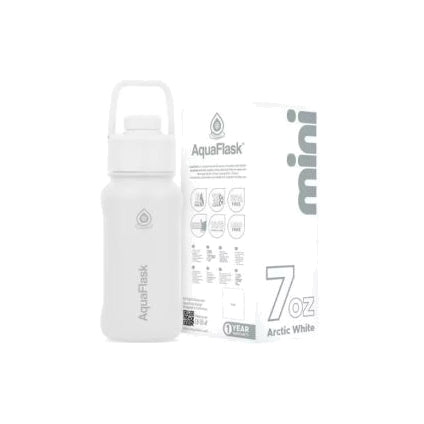 Aqua Flask Mini Bottle Arctic White 7oz