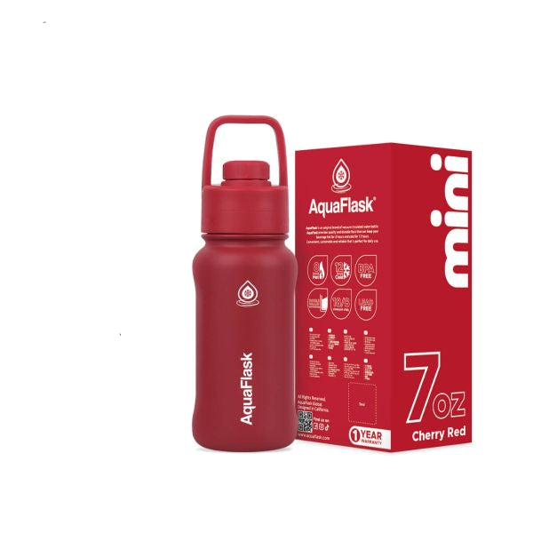 Aqua Flask Mini Bottle Cherry Red 7oz