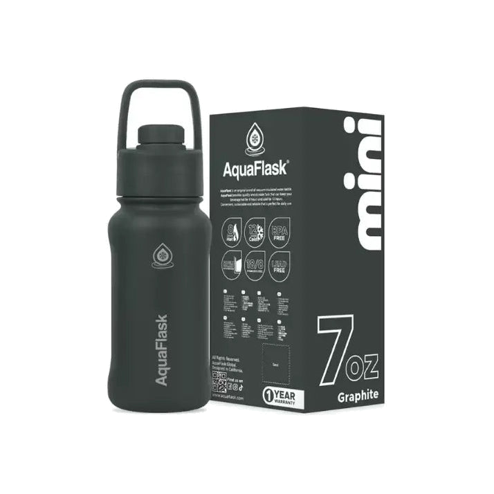 Aqua Flask Mini Bottle Graphite 7oz