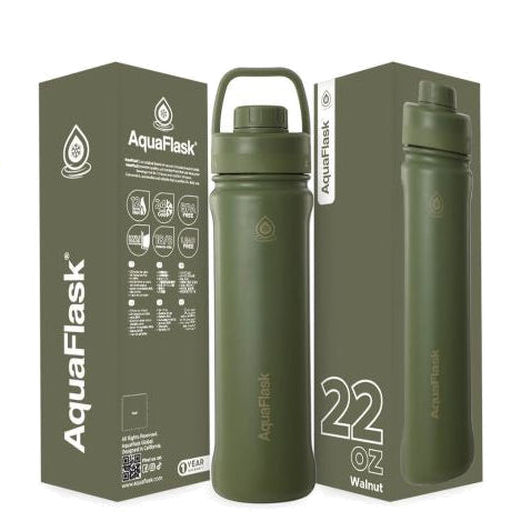 Aqua Flask Walnet 22oz