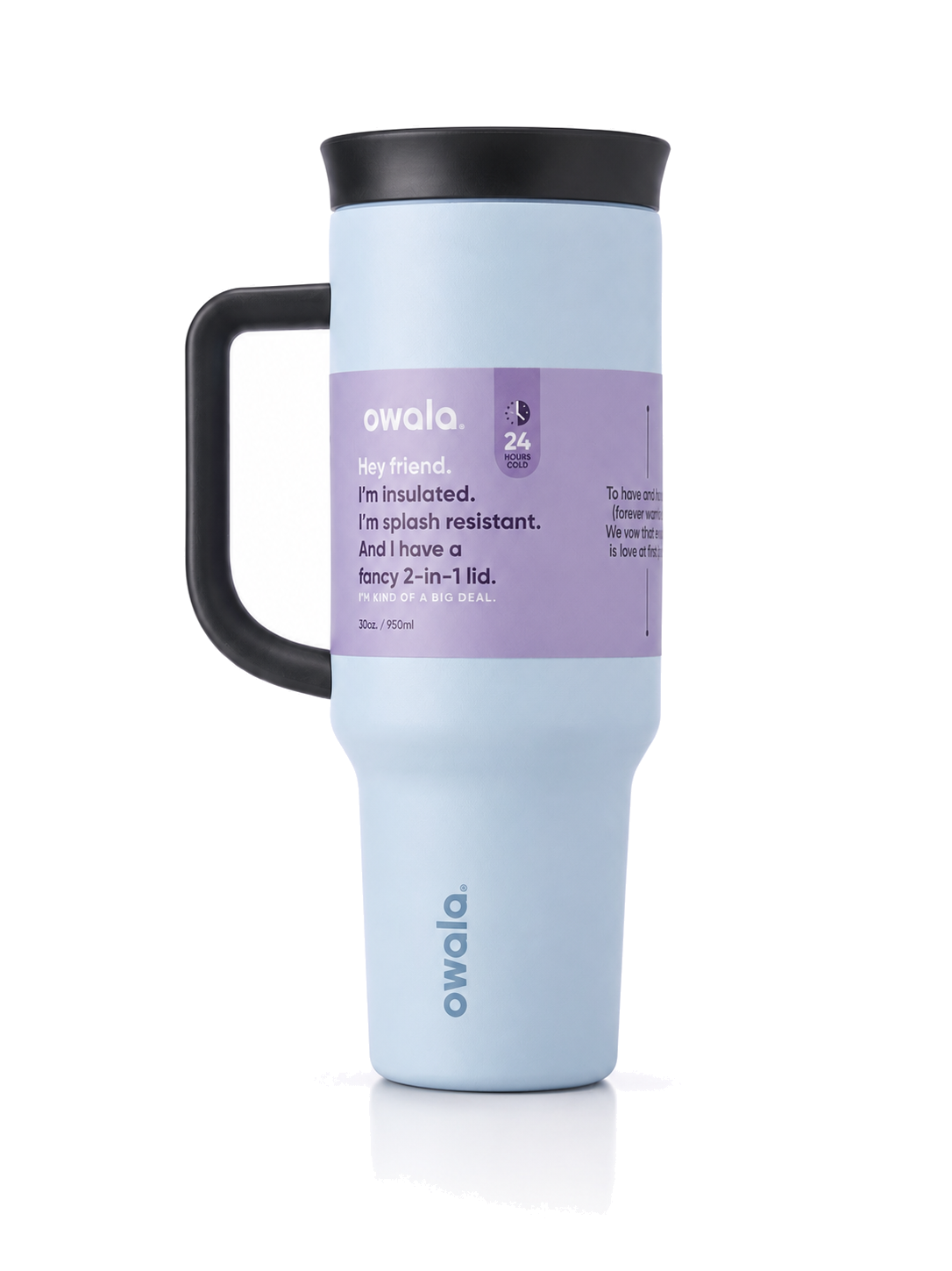 Owala 40oz Big Handle Tumbler Baby Blue
