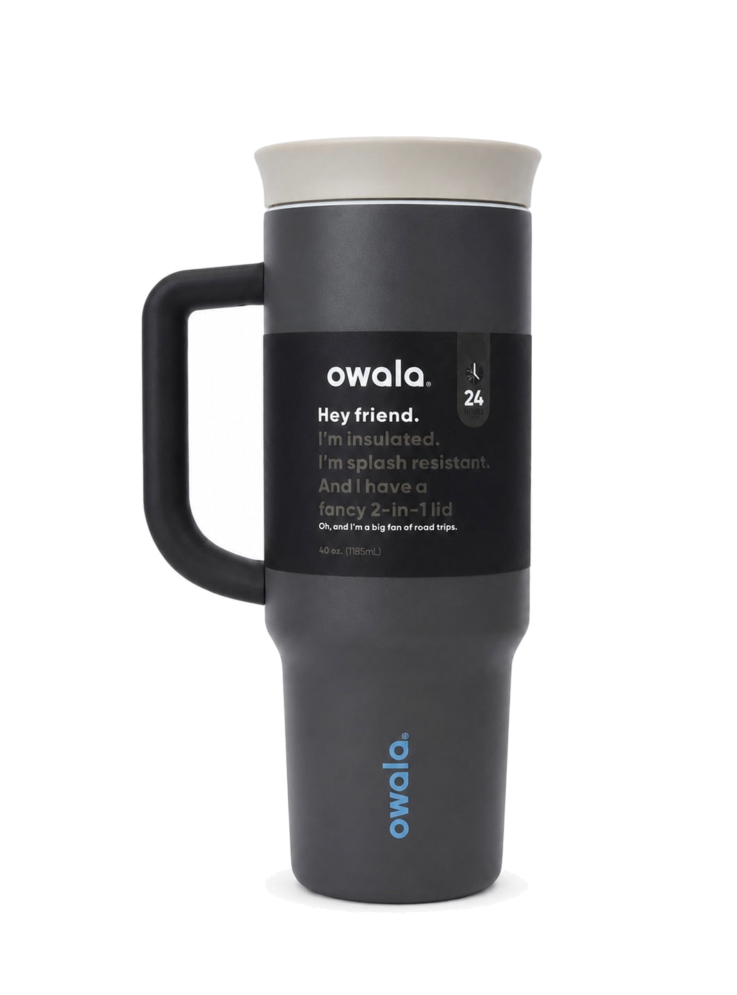 Owala 40oz Big Handle Tumbler Gray