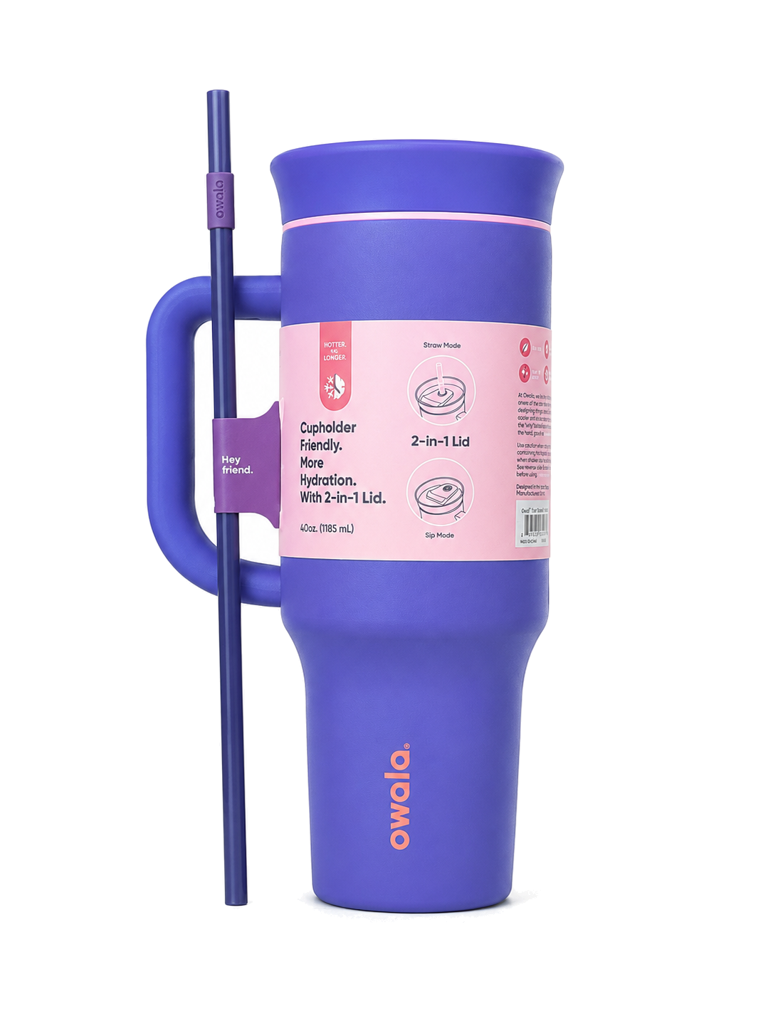 Owala 40oz Big Handle Tumbler Orchid Purple