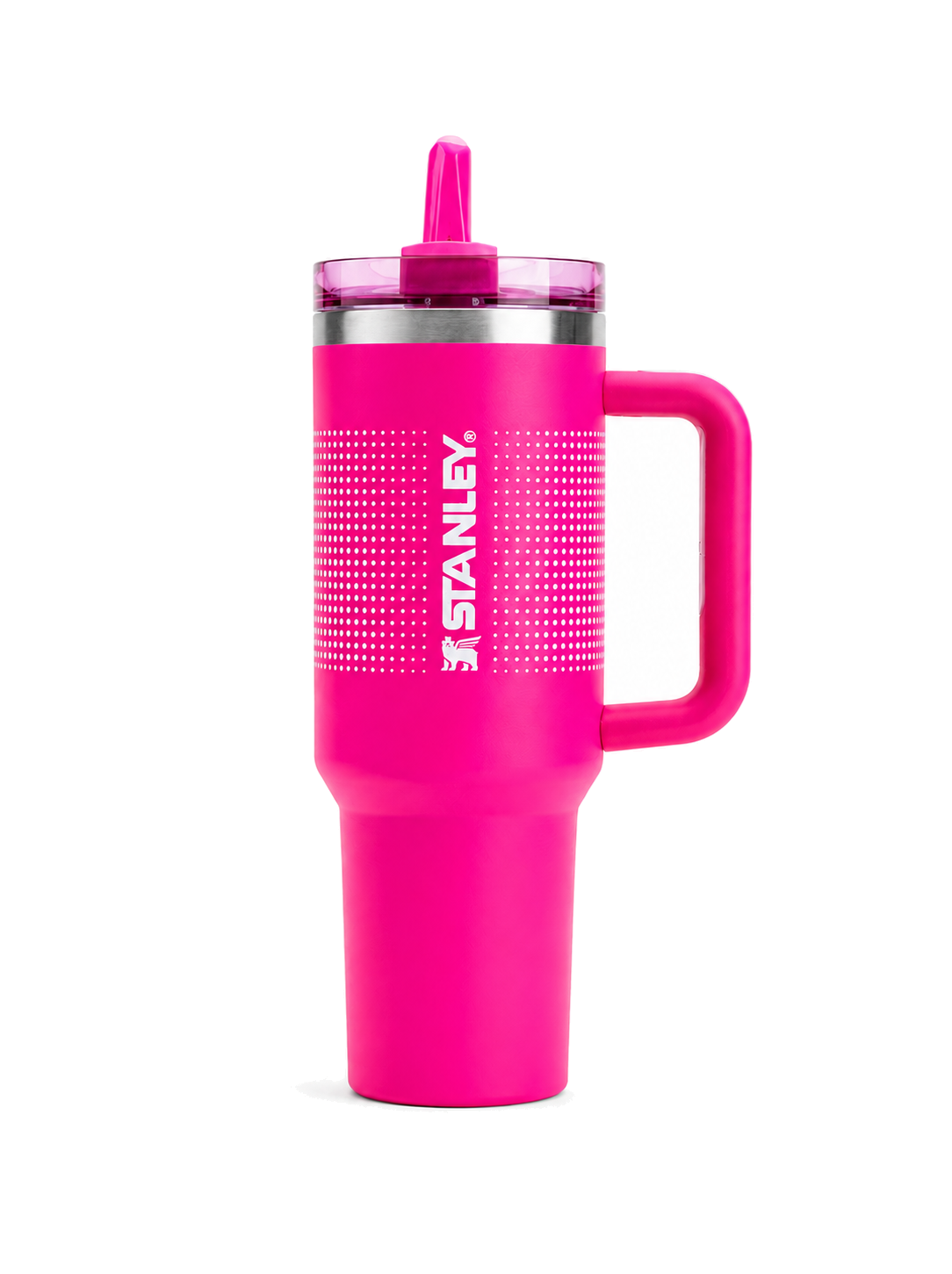 Stanley Quencher Flip Straw Tumbler | 40 Oz hot pink