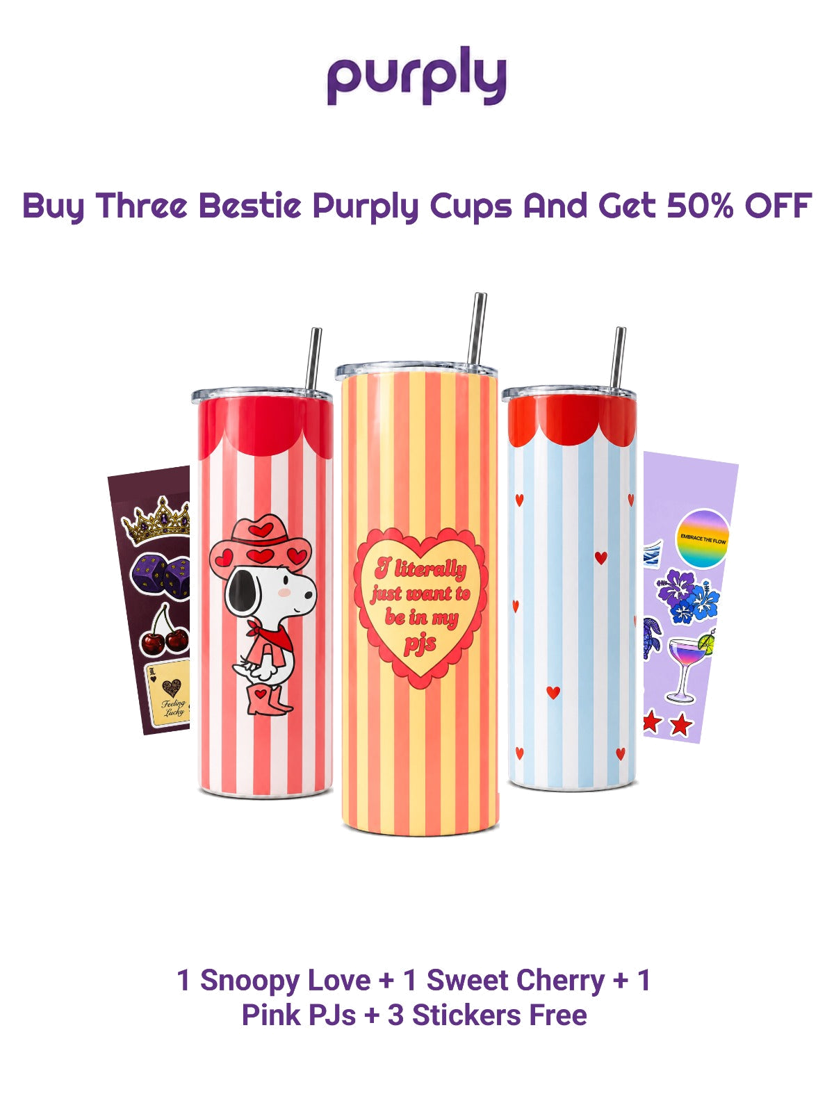 Three Bestie Purply Bundle